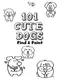 101 Cute Dogs: Find & Paint