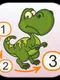 Dinosaurs - Connect the Dots and Add Colors