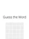 Guess the Word