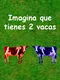 Imagina que tienes 2 vacas