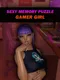 Sexy Memory Puzzle: Gamer Girl