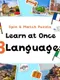 Spin & Match Puzzle Learn at Once 3 Languages