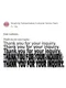 Thank You For Your Inquiry