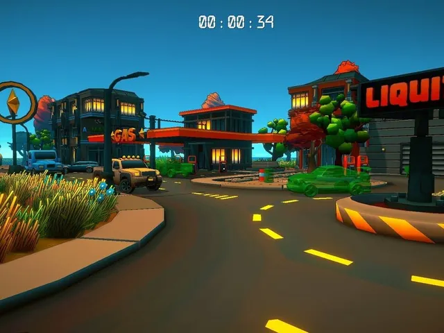 3D Puzzle: Gas Station