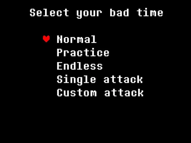Bad Time Simulator (Sans Fight)