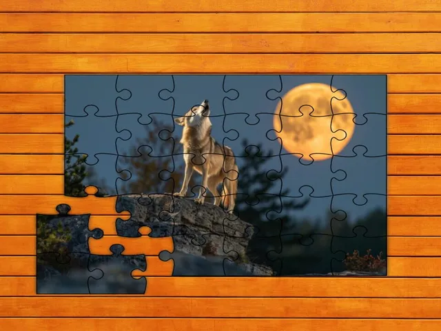 Bear vs. Wolf Jigsaw Puzzle