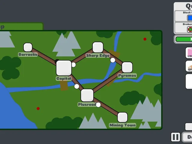 Block King Demands Red Squares