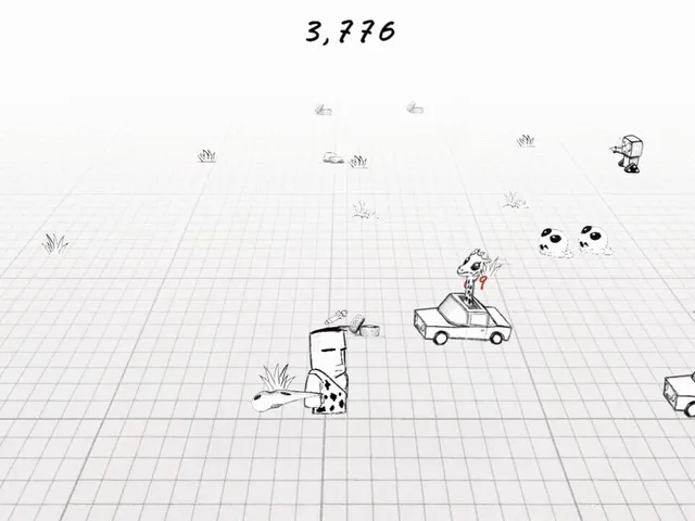 Caveman hits Giraffe in a Car