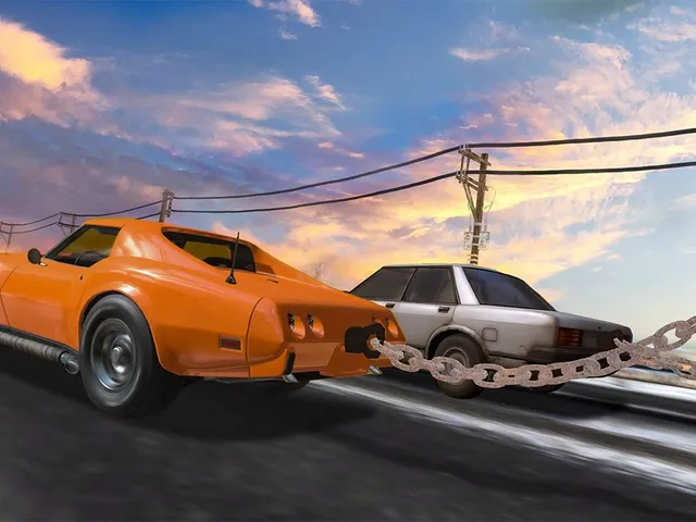 Chain Car Stunt Simulator: 3D Extreme Highway Car Driving Games