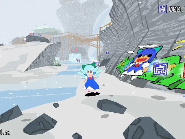 Cirno! Lifts a Boulder
