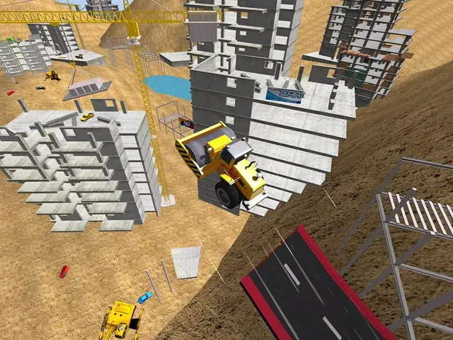 Construction Ramp Jumping