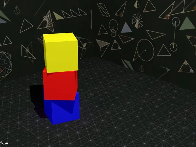 Cubes on the floor