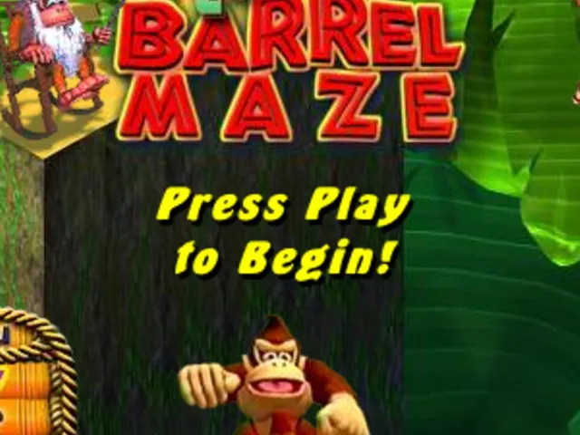 Donkey Kong Country: Barrel Maze