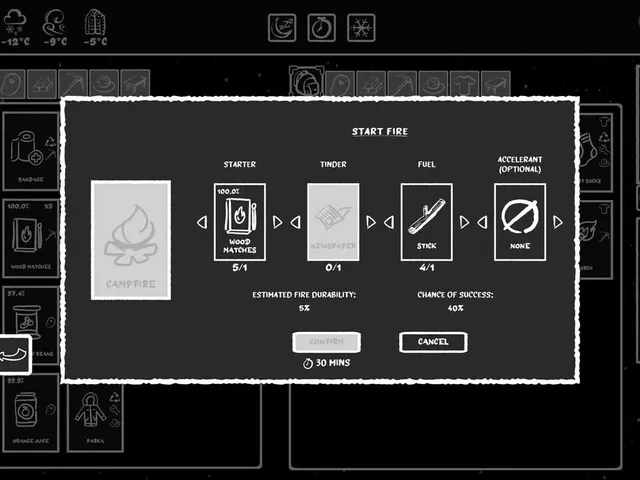 Don't Freeze: A Winter Card Survival