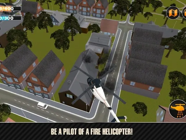 Emergency Fire Helicopter Simulator 3D