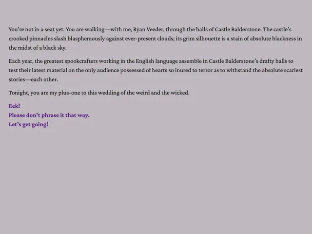 Even Some More Tales from Castle Balderstone