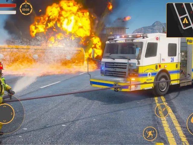 Firefighter: Car Fire Truck Sim Driving 2022 Simulator