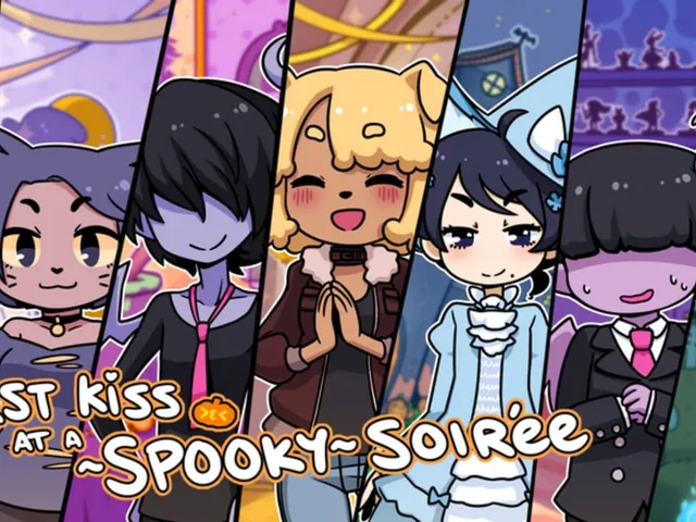 First Kiss at a Spooky Soiree