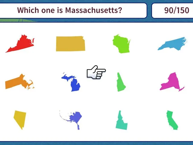 Geo Brain Boost! 50 U.S. States Silhouette Quiz