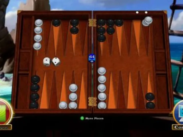 Hardwood Backgammon