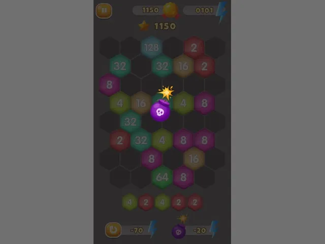 HexaMerge 2048