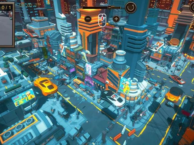 Hidden SciFi City Top-Down 3D