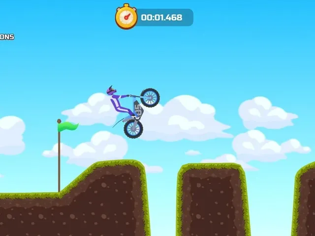 Hill Climb on a Motorcycle