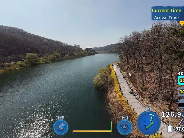 Korean Drone Flying Tour Ongnam Lake Park