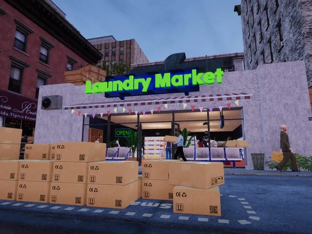 Laundry & Supermarket Simulator