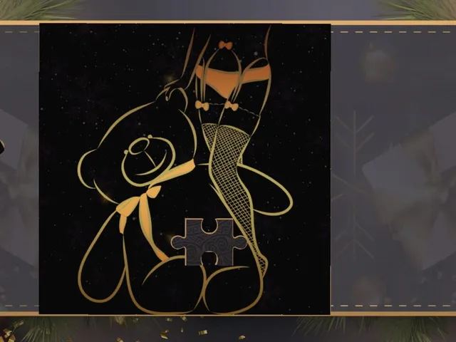 LineArt Jigsaw Puzzle: Erotica Christmas