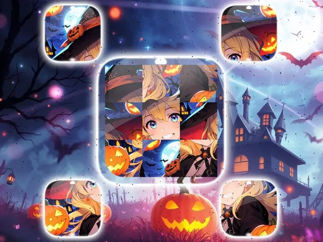 Lovely Anime Puzzle: Halloween