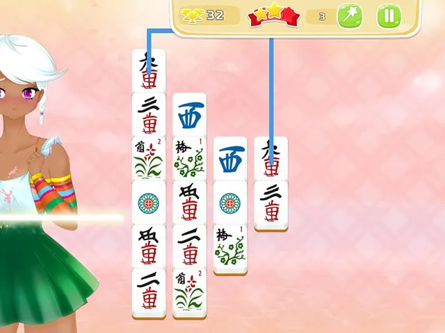Mahjong Pretty Manga Girls