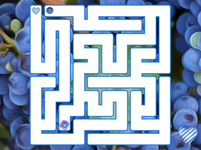 Maze Art: Blue
