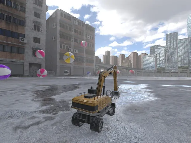 Metal Toy Excavator