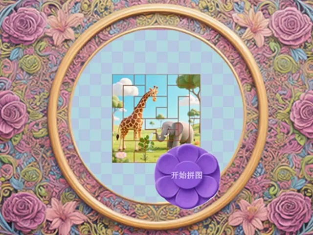 Mine Puzzle Pieces of Flower Garden World