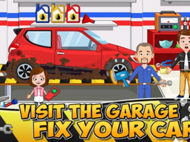 My Town: Car (wash, fix & drive cars)
