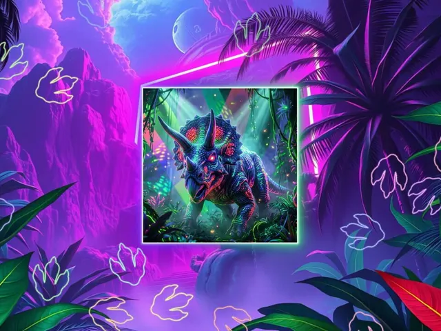 Neon Fantasy: Dinosaurs