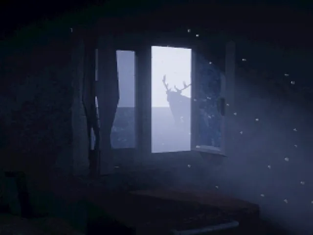 Outside
