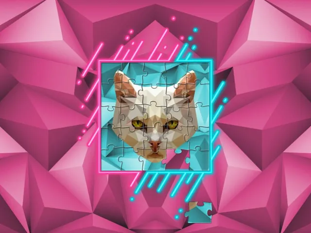 Poly Jigsaw: Cats