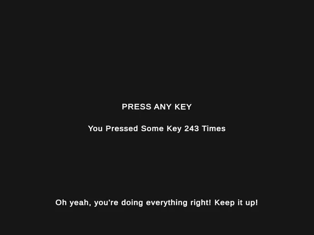 Press Any Key