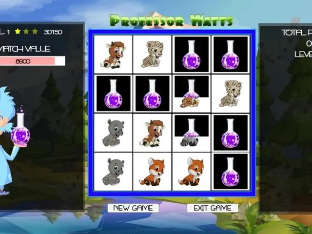 Professor Watts Memory Match: Cute Animals