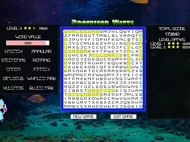 Professor Watts Word Search: Into the Ocean