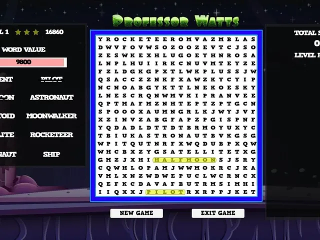 Professor Watts Word Search: Space Voyage