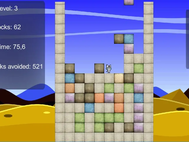 Raining blocks