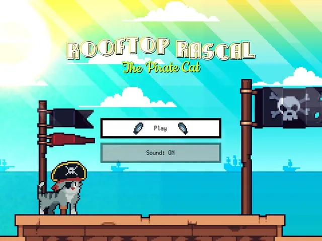 Rooftop Rascal: The Pirate Cat