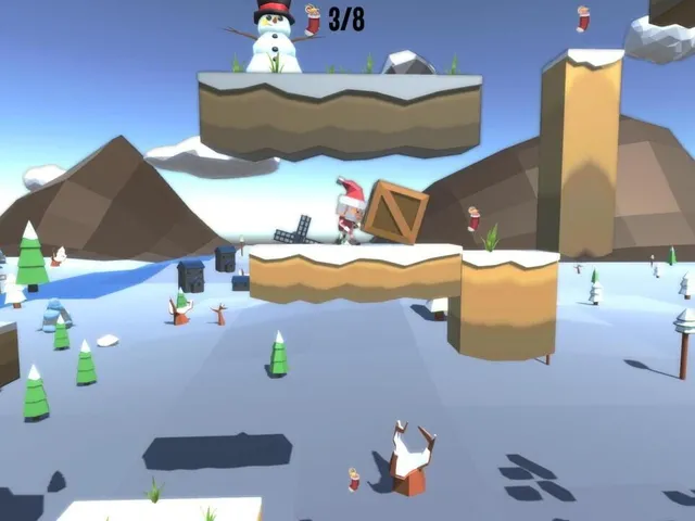 Santa in search of toys