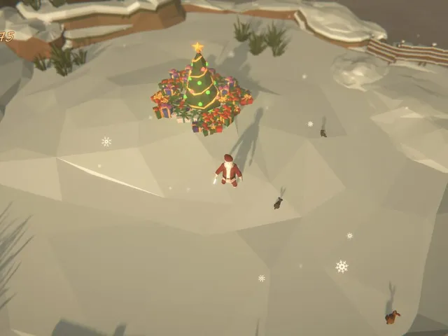 Santa Protects the Christmas Tree
