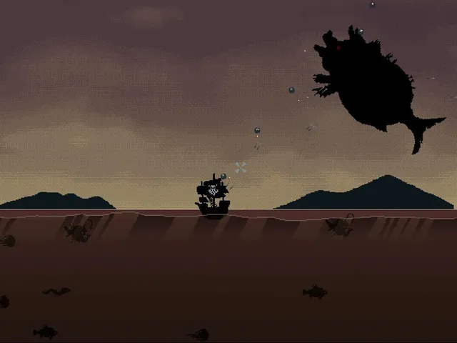 Sea Monster Attacks Hunter