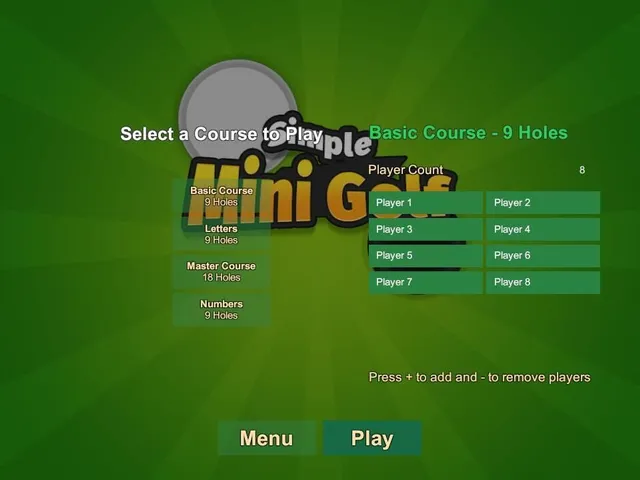 Simple Mini Golf