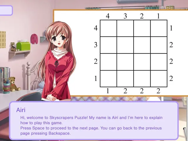 Skyscrapers Puzzle: Airi's tale